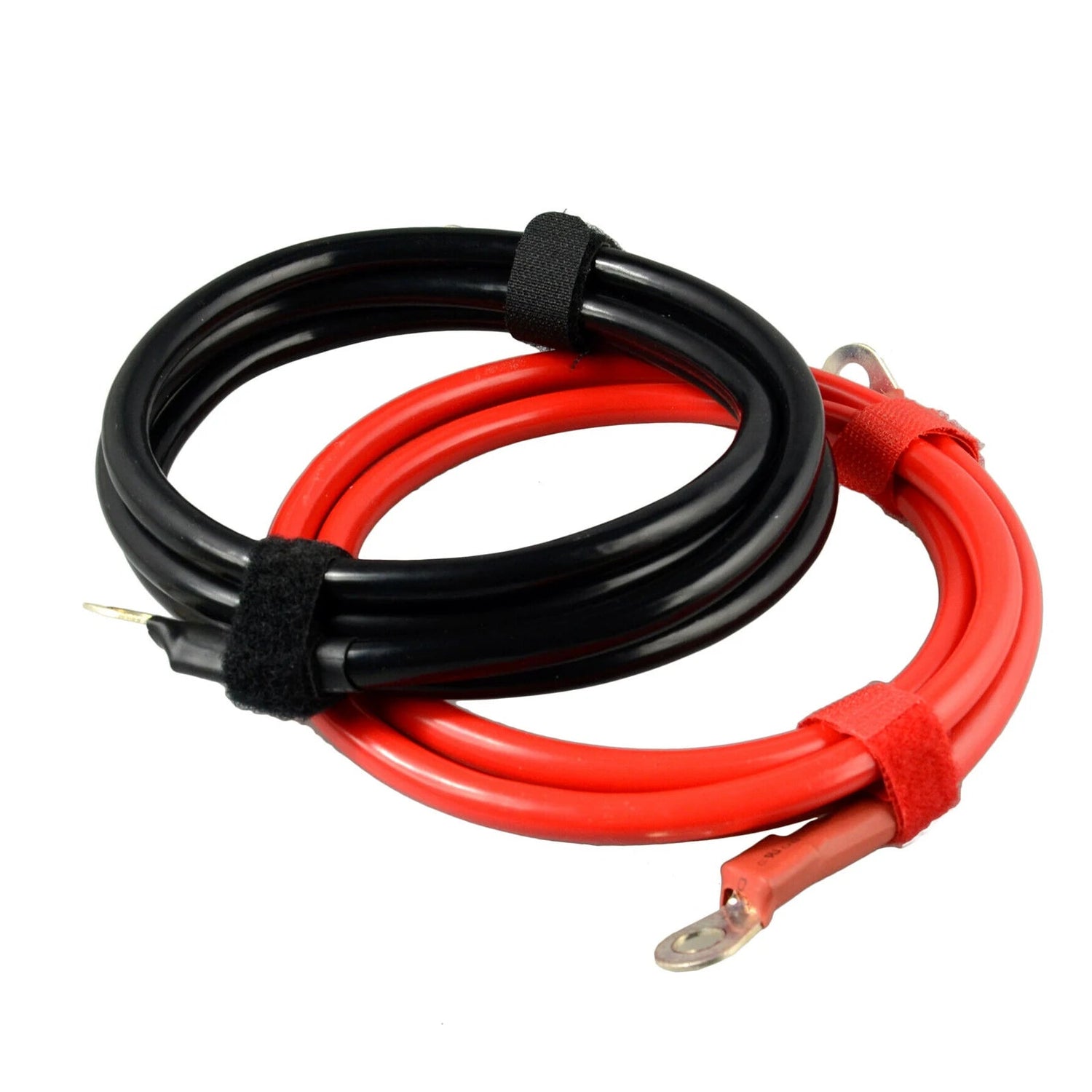 Câble de Batterie Cuivre Pur 3 AWG – 25 mm², 1 m ou 1,5 m, pour Voiture, Onduleur ; Bateau