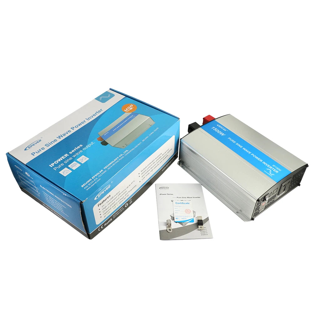 Onduleur Solaire Hors Réseau 2000W 1500W, Onde Sinusoïdale Pure, Rendement Élevé, Système Énergie Renouvelable, Protection Contre Surcharge
