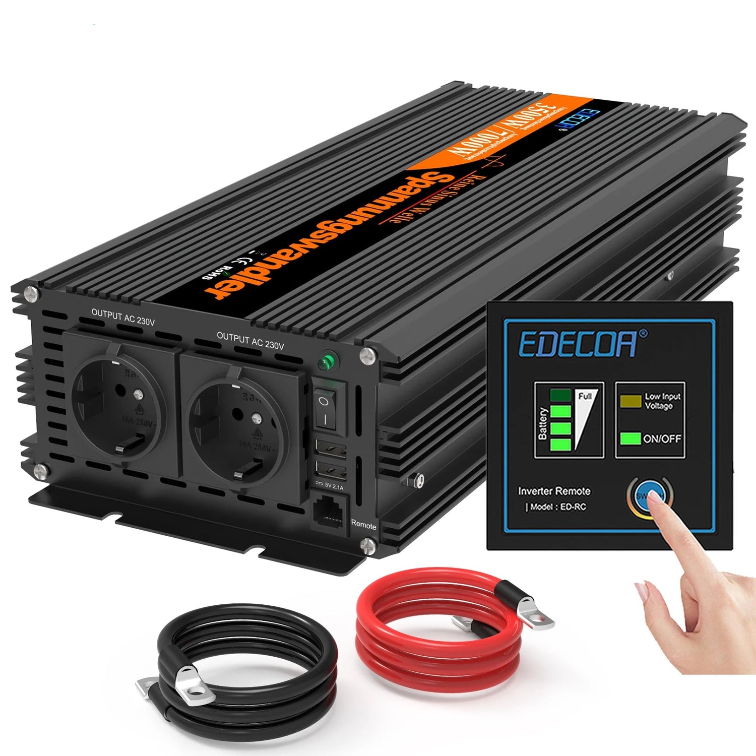 Onduleur Pure Sinus 3500 W – 12 V DC → 220/230/240 V AC pour Usage Domestique et Mobile