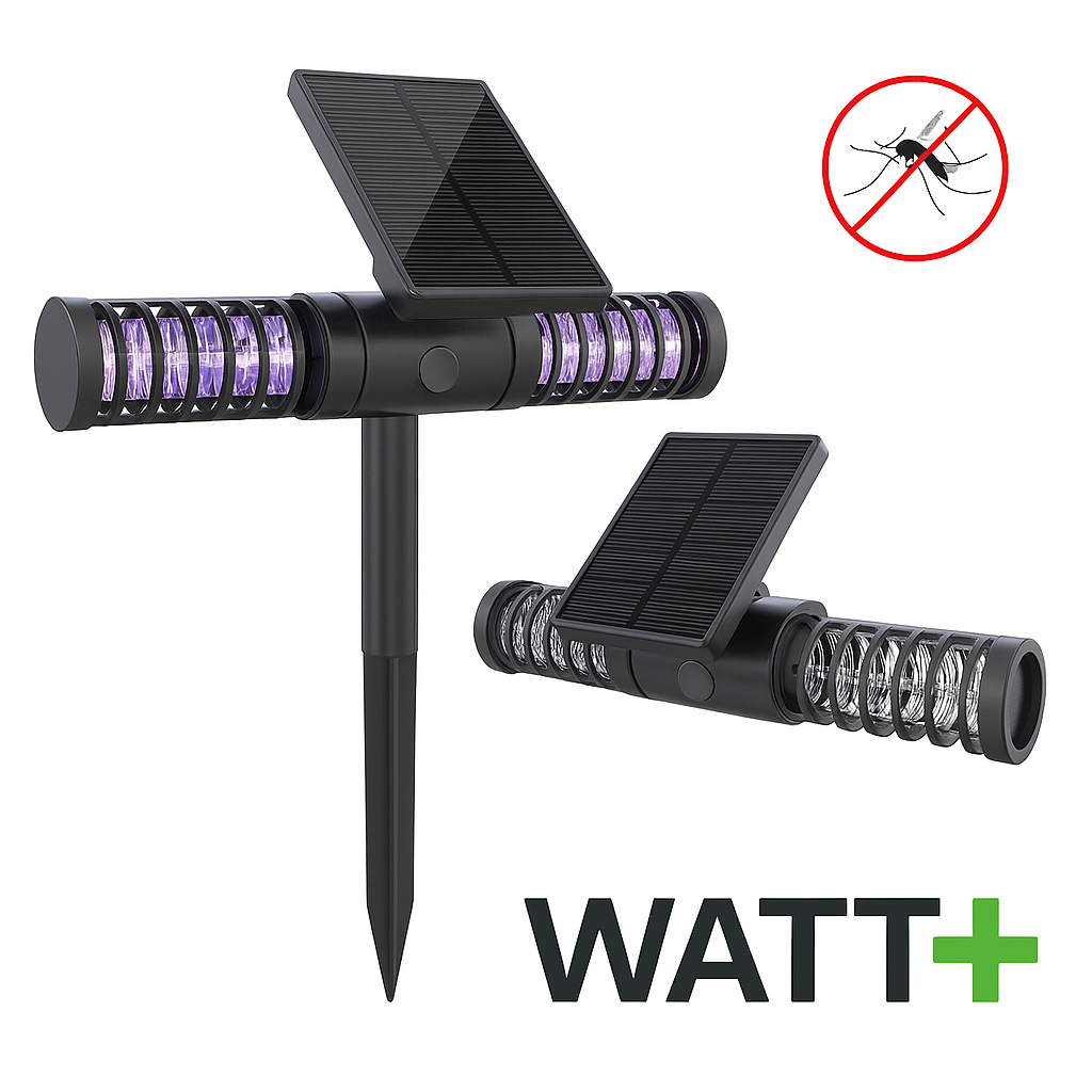 Lampe Anti-Moustiques Solaire UV Extérieure – Modèle Villa – Silencieuse et Écologique