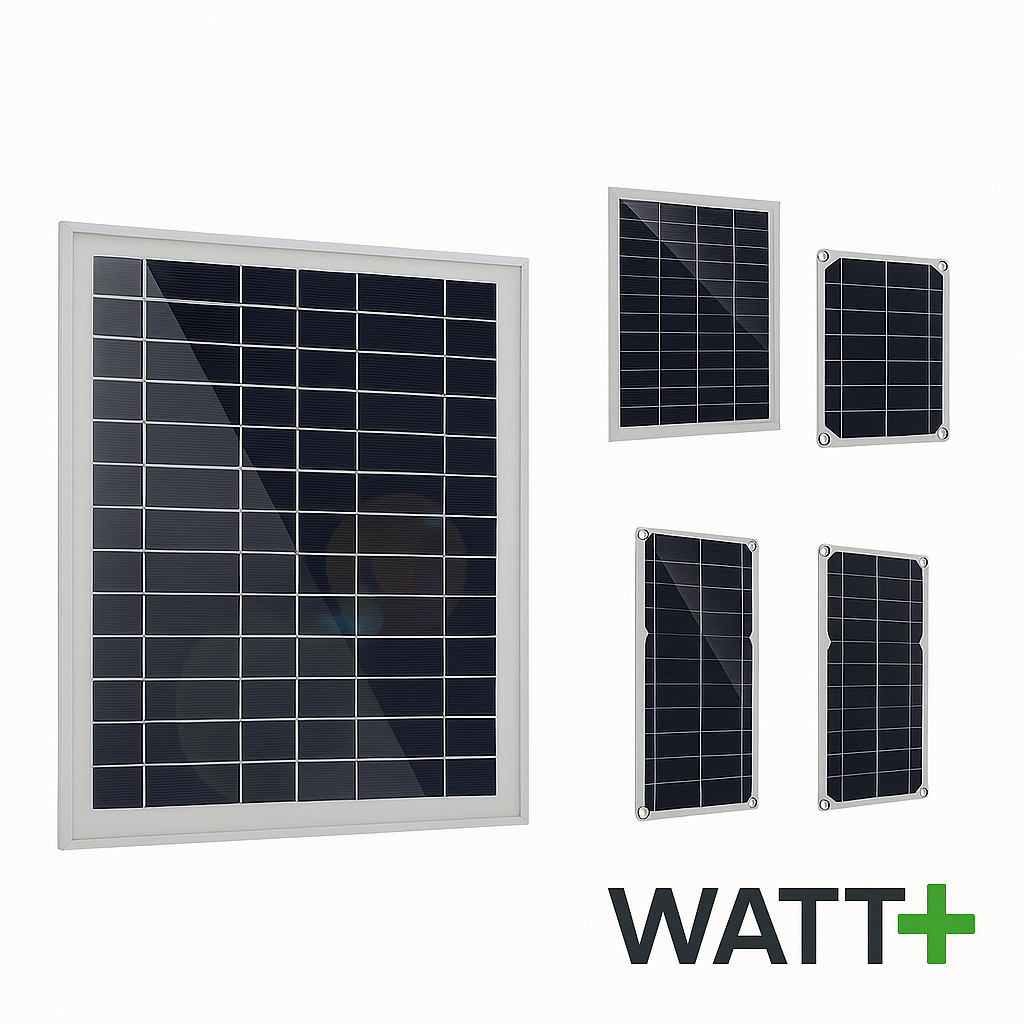 Panneau Solaire Polycristallin USB – 10/15/20/25W – Double Port USB – Charge Extérieure pour Téléphones, Tablettes & Plus