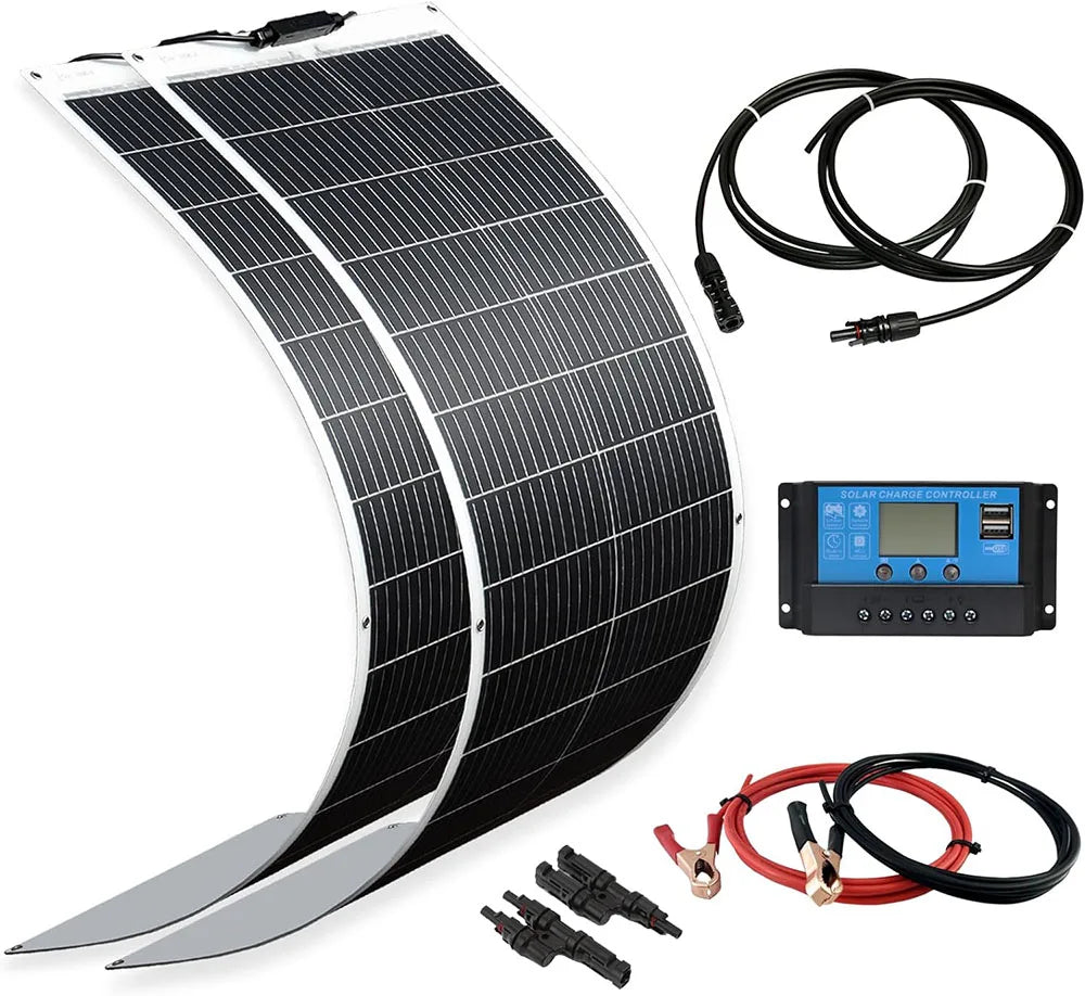 Panneau Solaire Flexible Monocristallin 100 – 1000 W – Systèmes Balcon ou Mini-Réseau 230 V