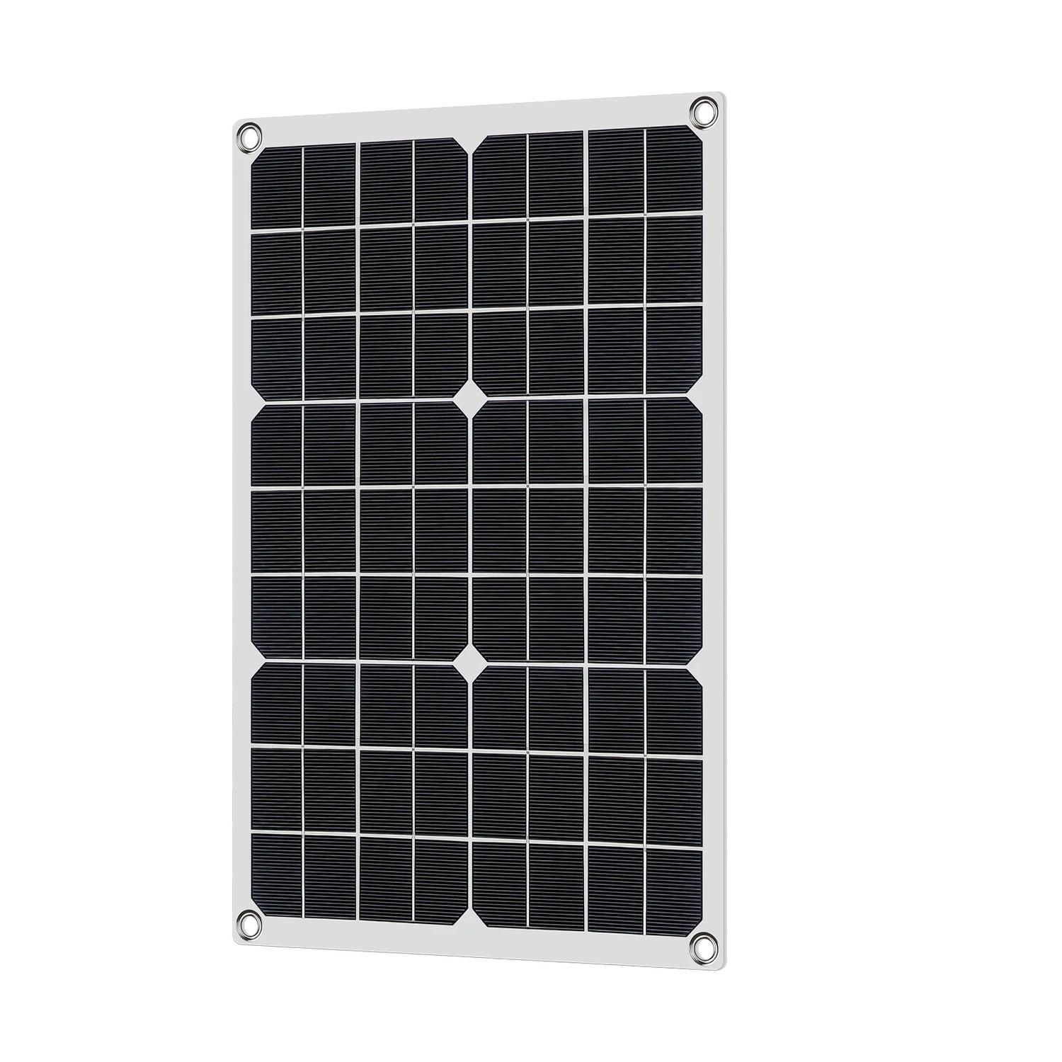 "Panneau Solaire Flexible 18W 18V Étanche avec Chargeur USB/DC - Idéal pour Camping et Appareils Mobiles"
