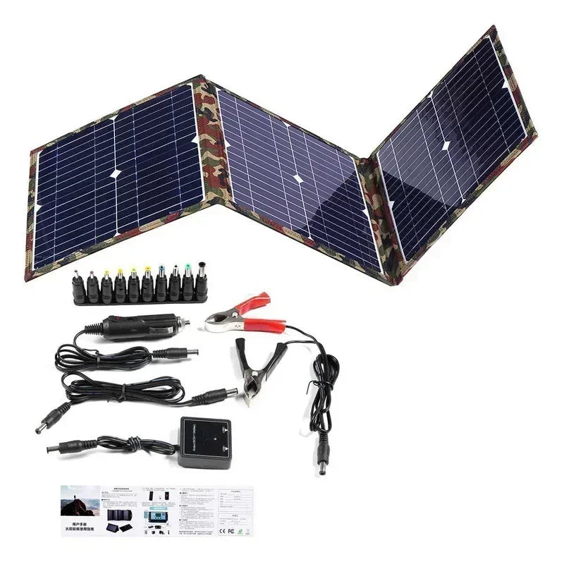 Kit de Panneaux Solaires Pliables 800 W – Chargeur MPPT pour Camping, Caravane, Bateau et Voiture