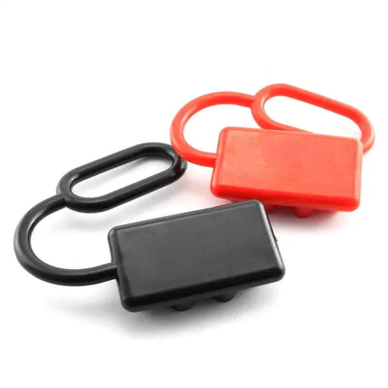Connecteurs d'Alimentation Haute Intensité 50A/120A/175A/350A – 600V Double Pôle avec Contacts Cuivre, Capuchon en Caoutchouc