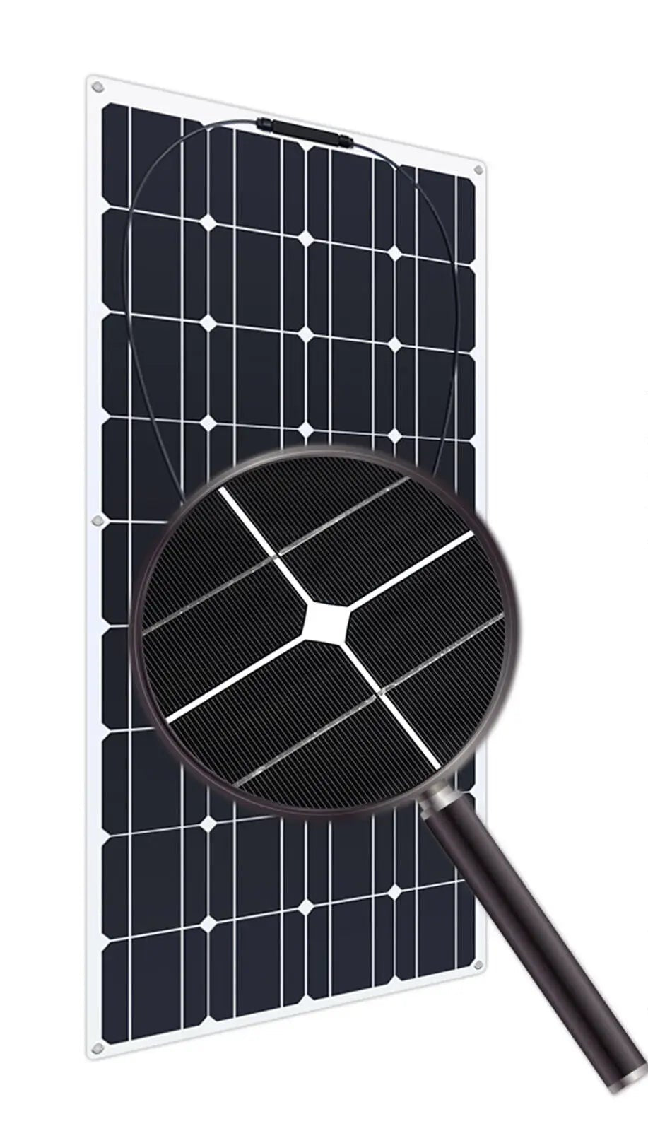 "Kit Photovoltaïque 120W 12V - Panneau Solaire Flexible et Portable pour Maison, Camping et Batterie Solaire - Energie Renouvelable et Ecologique"