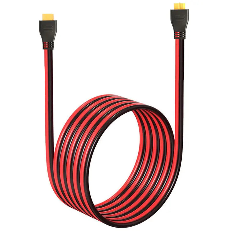 Câble XT60 amélioré 12 AWG 1,5 m – Adaptateur panneau solaire pour EcoFlow R600/R1500/R2500, River/Delta, Anker SOLIX