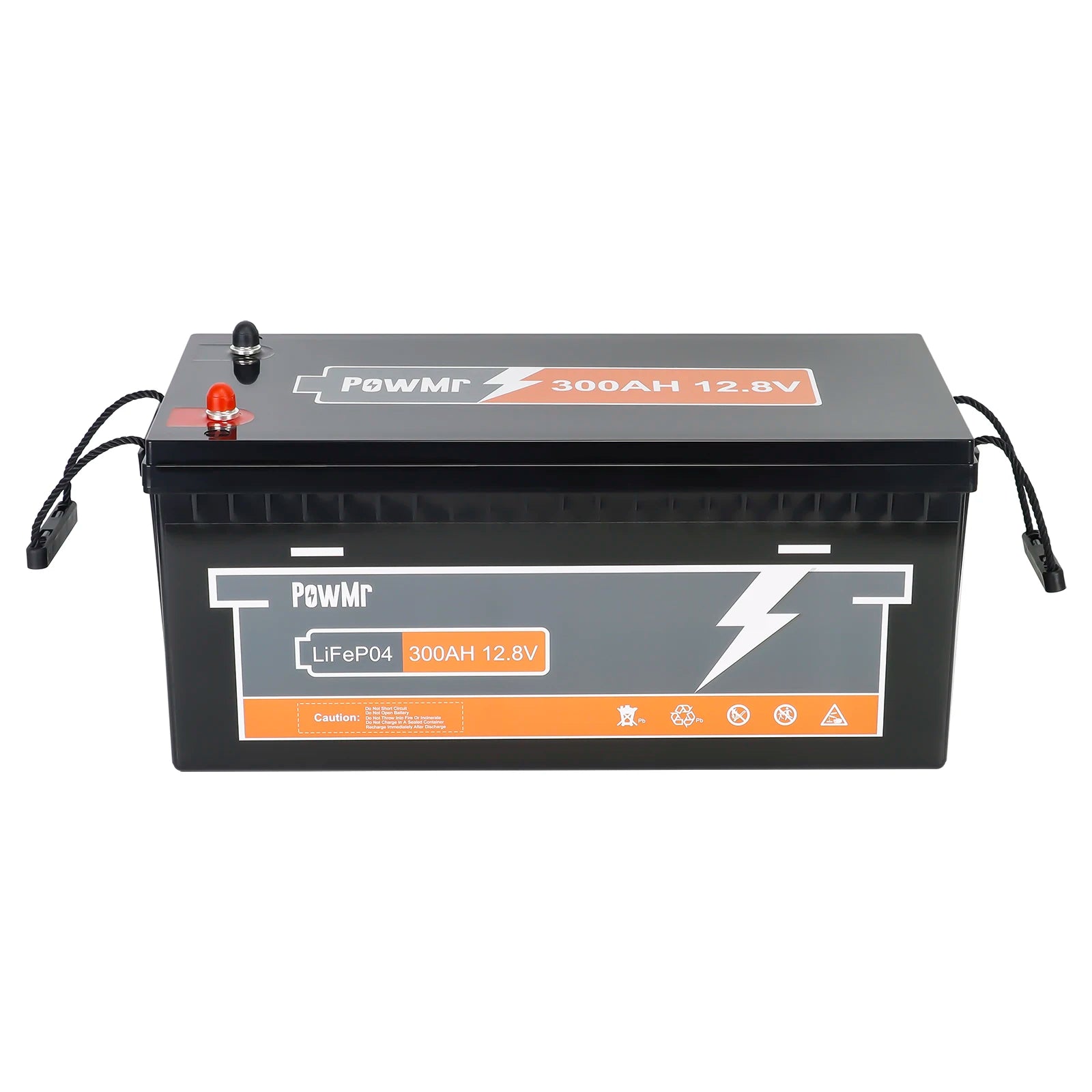"Batterie Lithium 12.8V 300Ah LiFePO4 - Stockage d'énergie solaire domestique - 3840Wh avec BMS intégré - Haute capacité pour autonomie prolongée"