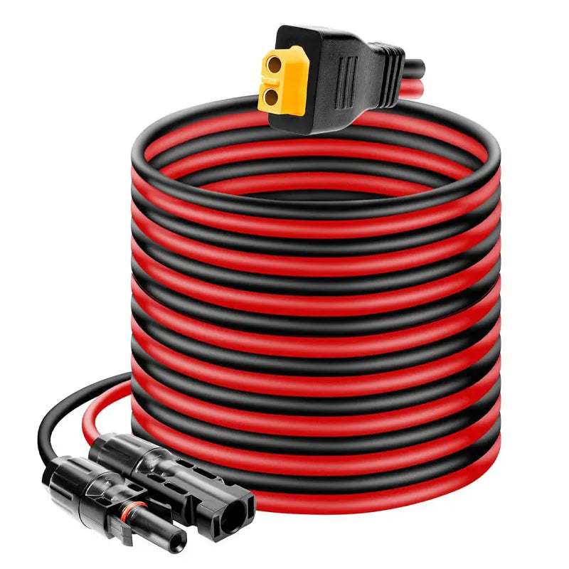 Câble Solaire 12 AWG MX6M – Adaptateur XT60 3 m ou 6 m pour EcoFlow River/Delta, Bluetti, Anker