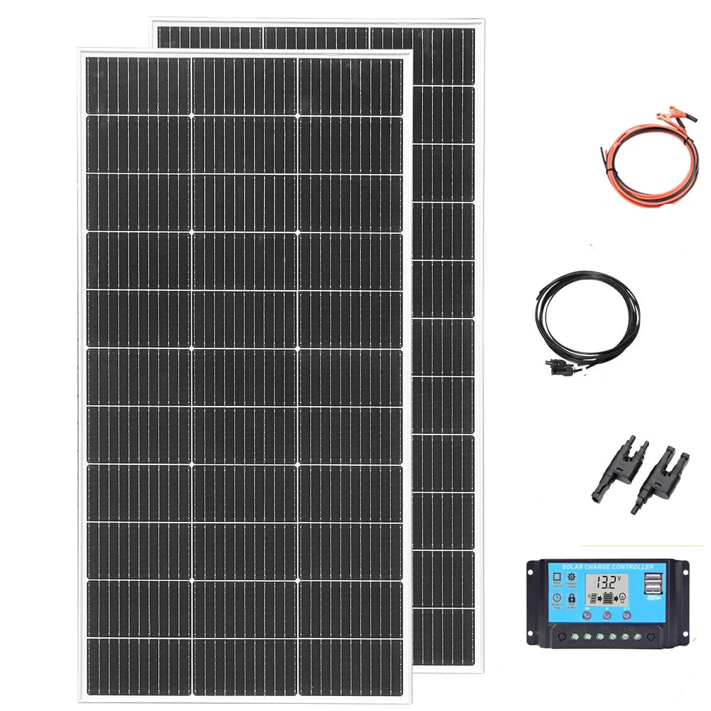 Module Solaire Rigide 120 W à 1200 W – 18 V Monocristallin pour Recharge Batterie