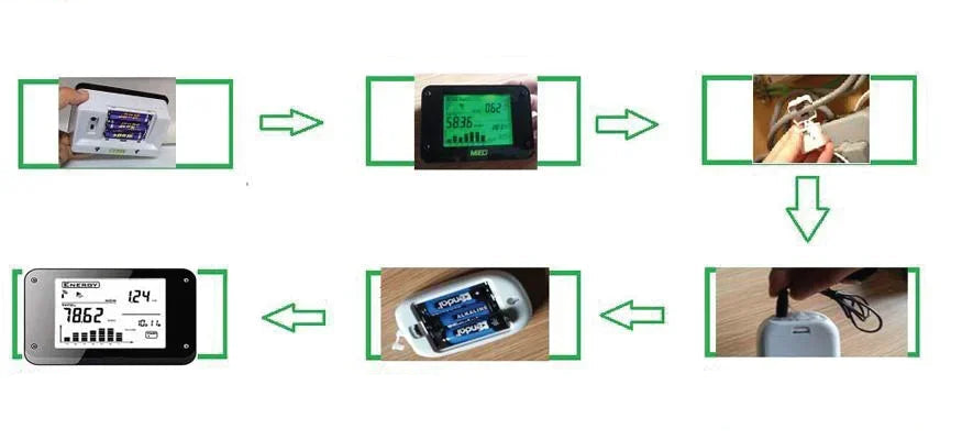 Wattmètre Numérique Sans Fil DC – 150A, LCD, Moniteur de Consommation Électrique, Compteur d’Énergie
