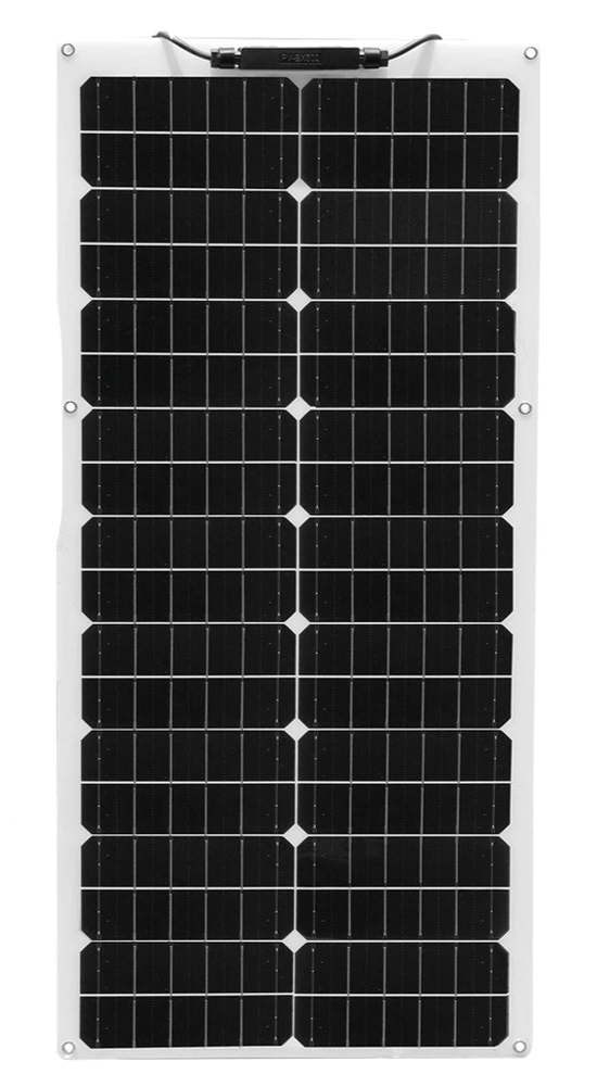 Panneau Solaire Flexible 50W / 100W Monocristallin – Recharge Solaire pour Camping-Car, Bateau, Caravane