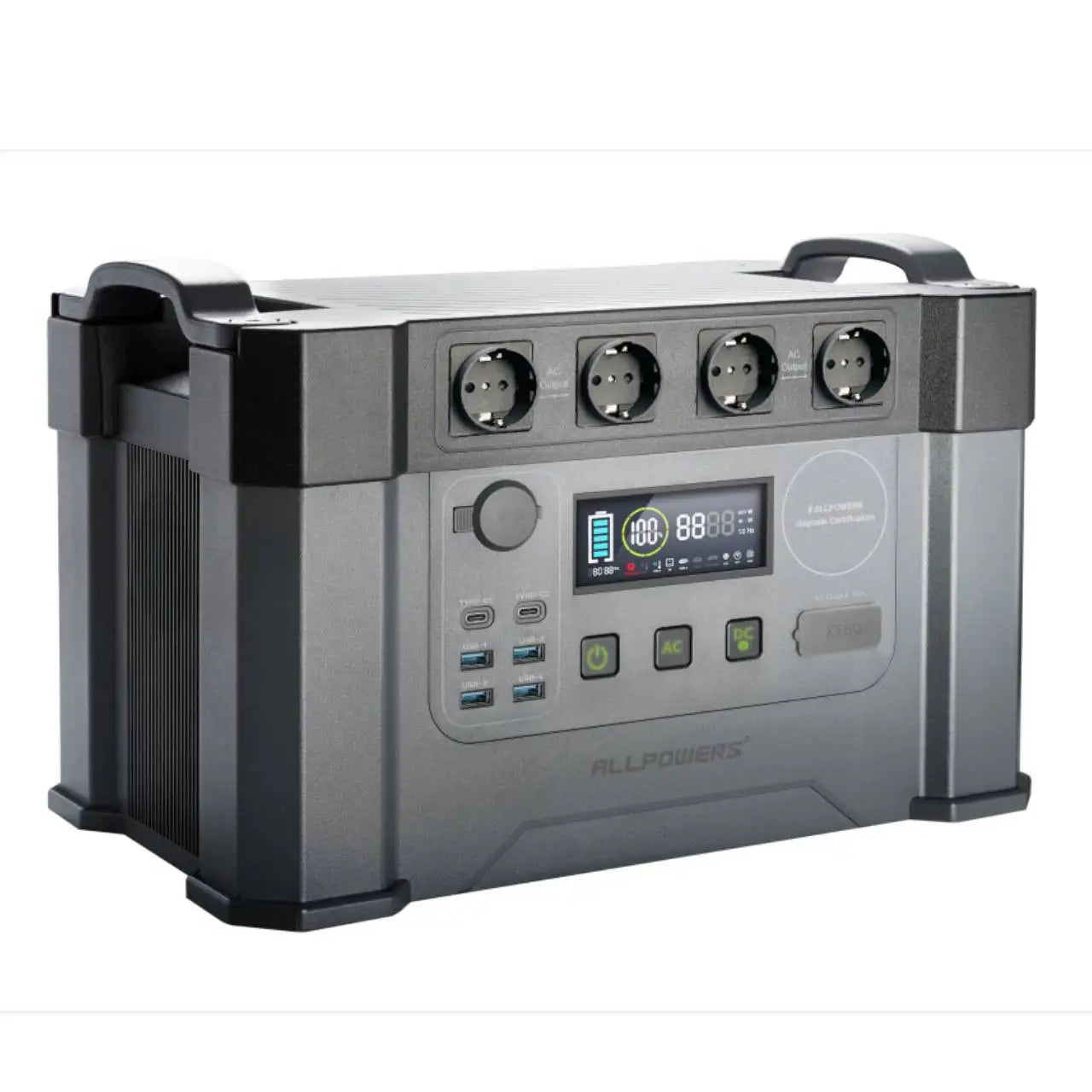 "Centrale électrique portable solaire, générateur MPPT 60-288Wh, alimentation 230V, prises AC pour divers appareils"