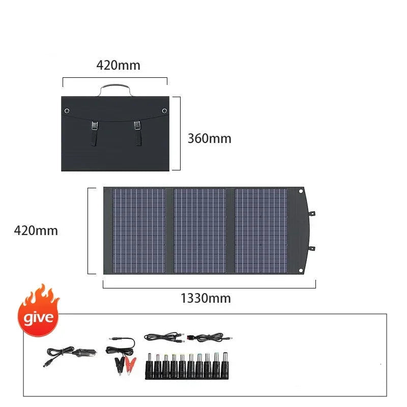 Panneau Solaire Pliable Portable NewtiPower – 97W à 295W – Avec Régulateur 12V – Pour Camping, Famille, Outdoor