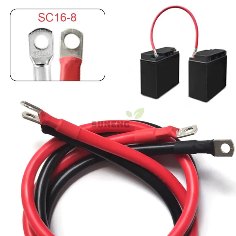 Câble de Connexion Batterie Solaire 10mm² à 35mm² – Cuivre Toronné Isolé PVC pour Onduleur, UPS, Véhicule