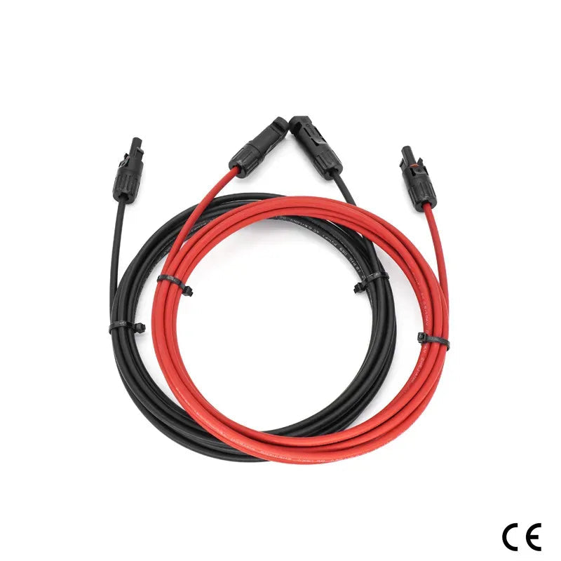 Câble d’Extension Solaire PV 1500V – 1M à 10M avec Connecteurs | 4mm² / 12AWG – Cuivre Étain XLPE
