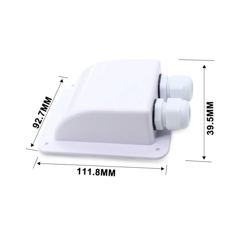 Boîte de Presse‑Étoupes à Double Fil pour Panneau Solaire – Entrée Câble Étanche pour Toit de Camping‑Car, Yacht, Caravane