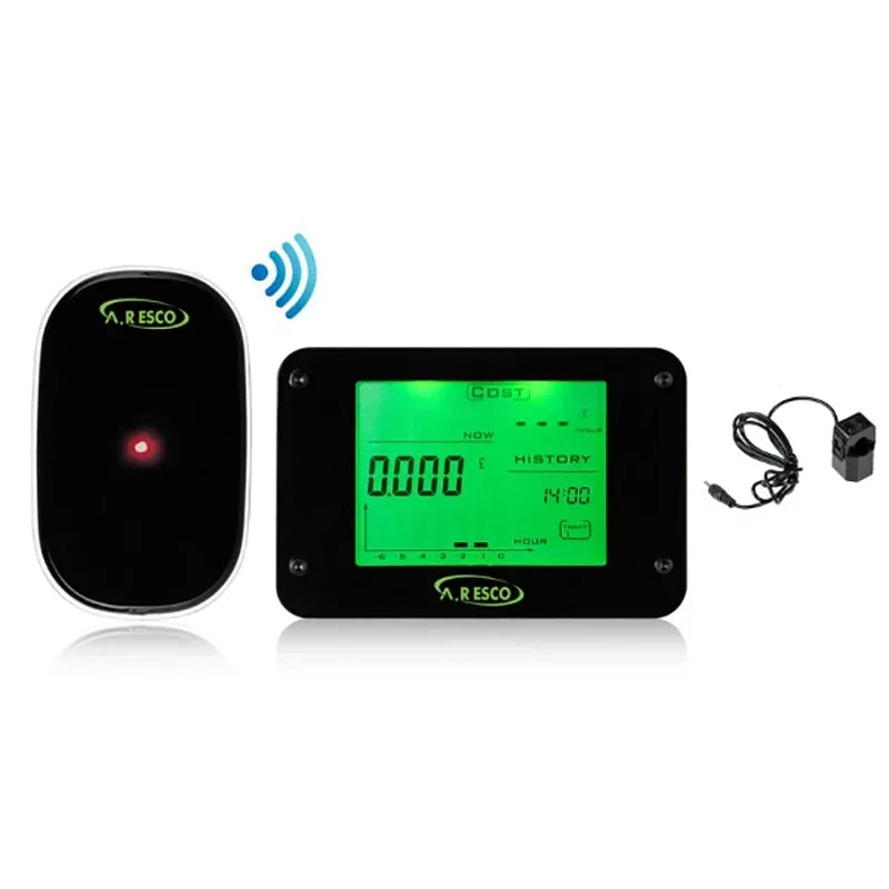 Wattmètre Numérique Sans Fil DC – 150A, LCD, Moniteur de Consommation Électrique, Compteur d’Énergie