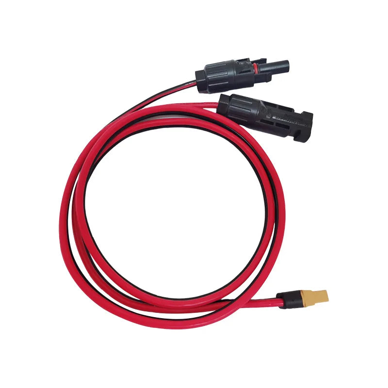 Câble Adaptateur Solaire XT60 Femelle – 12AWG, 60CM/100CM/200CM pour Panneaux Solaires et Batteries LiPo