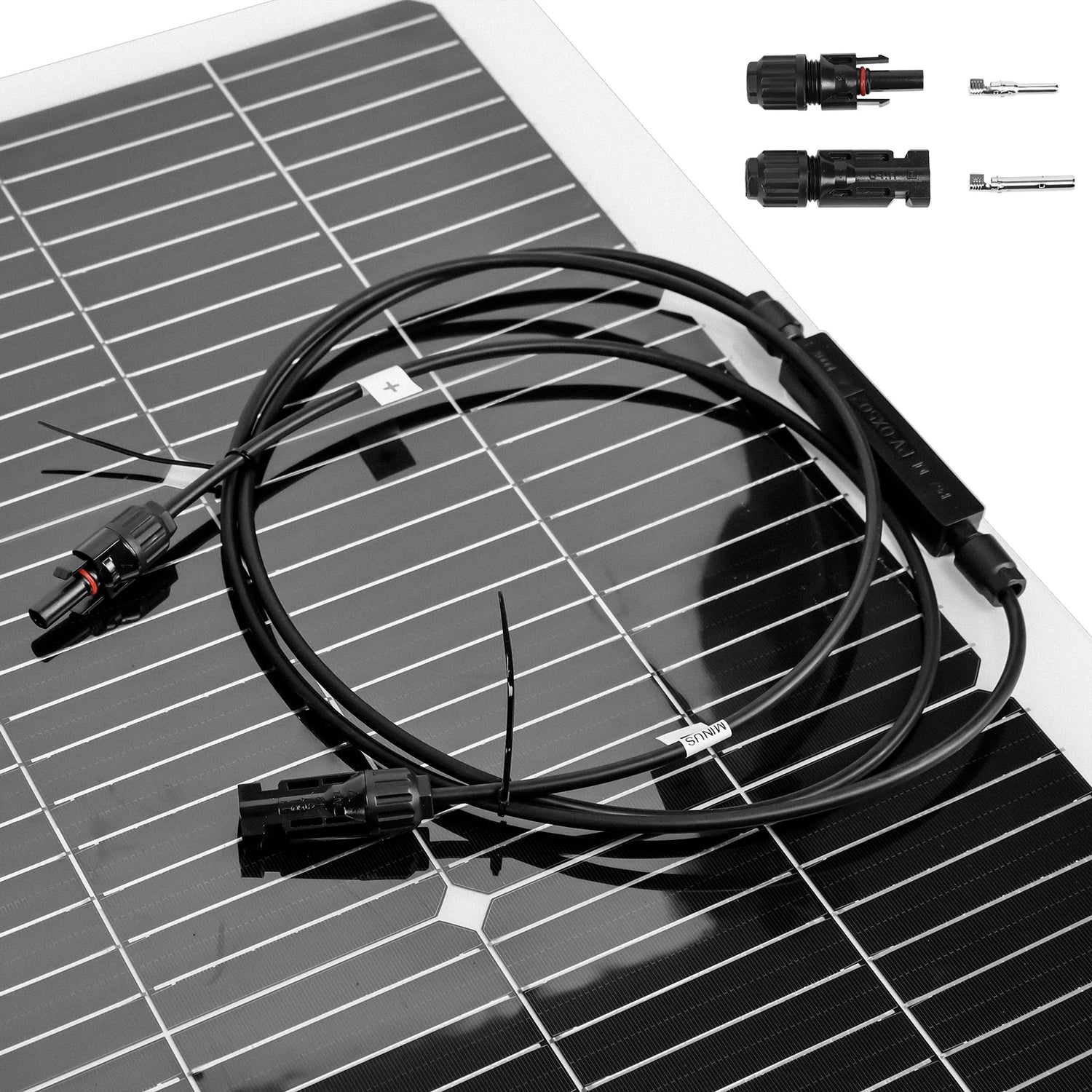 "Kit Photovoltaïque 120W 12V - Panneau Solaire Flexible et Portable pour Maison, Camping et Batterie Solaire - Energie Renouvelable et Ecologique"