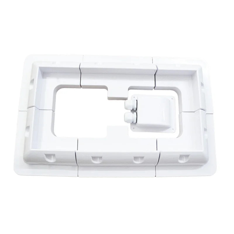 Kit de Montage de Panneaux Solaires ABS – 7 Fixations pour Camping-Car, Caravane, Abri, Garage