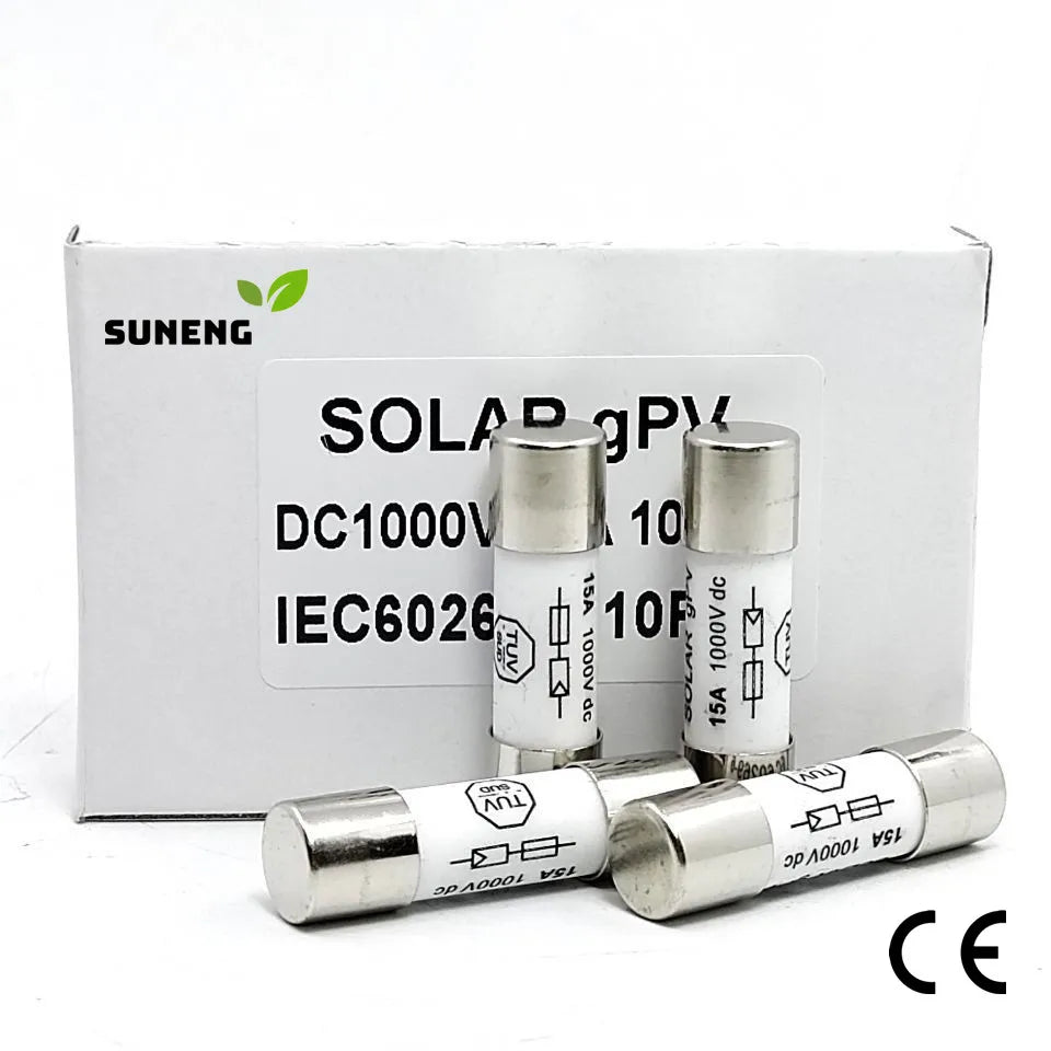 Fusible Photovoltaïque 1000VDC 10x38mm – Protection Solaire Haute Tension (1A à 32A)