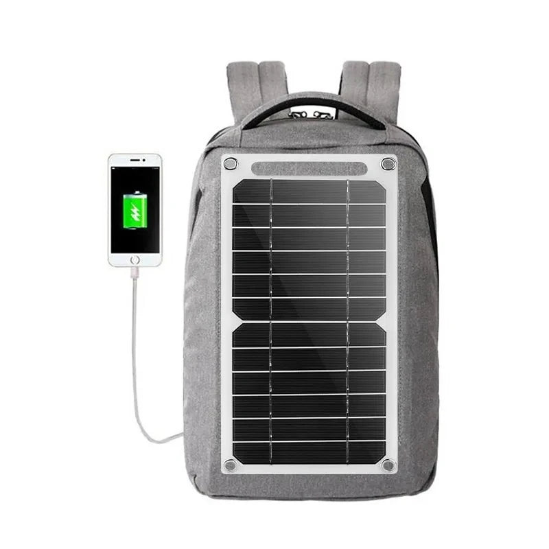 Panneau Solaire 5 V USB-C Portable – Mini Kit Flexible, Léger et Étanche IP65 pour Téléphones, Camping &amp; Randonnée