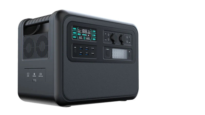 Générateur Solaire Portable 2000W Continu / 1800W CA - Station Électrique LiFePO4 pour Camping, Éclairage, Chargeur de Téléphone