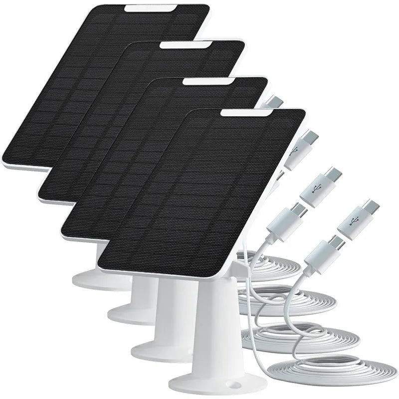 Panneau Solaire Étanche 6 W – Haute Efficacité pour Caméras EufyCam (S300, 2/2 Pro, 2C/2 C Pro, C210…)