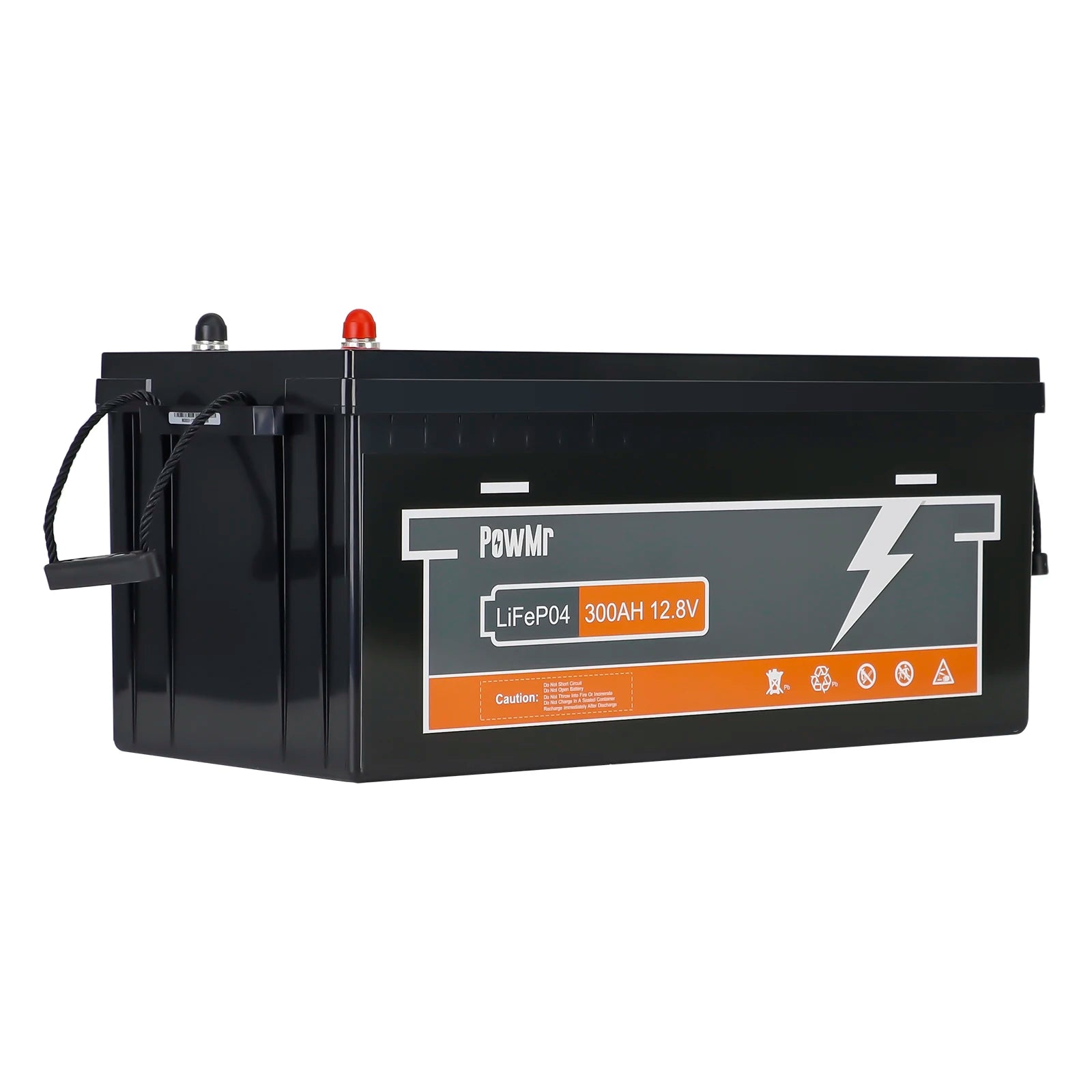 "Batterie Lithium 12.8V 300Ah LiFePO4 - Stockage d'énergie solaire domestique - 3840Wh avec BMS intégré - Haute capacité pour autonomie prolongée"