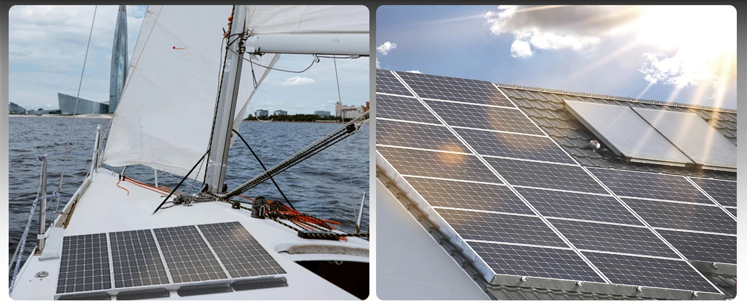 "Support en Z pour Panneaux Solaires 50-450W - Kit 2 pièces - Idéal pour RV, Bateaux et Mur - Energie Renouvelable Optimale"