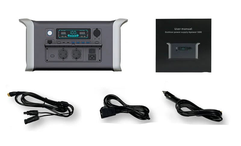Station Électrique Portable LiFePO₄ AP2000 – 2600 W / 2048 Wh – UPS & Générateur Solaire