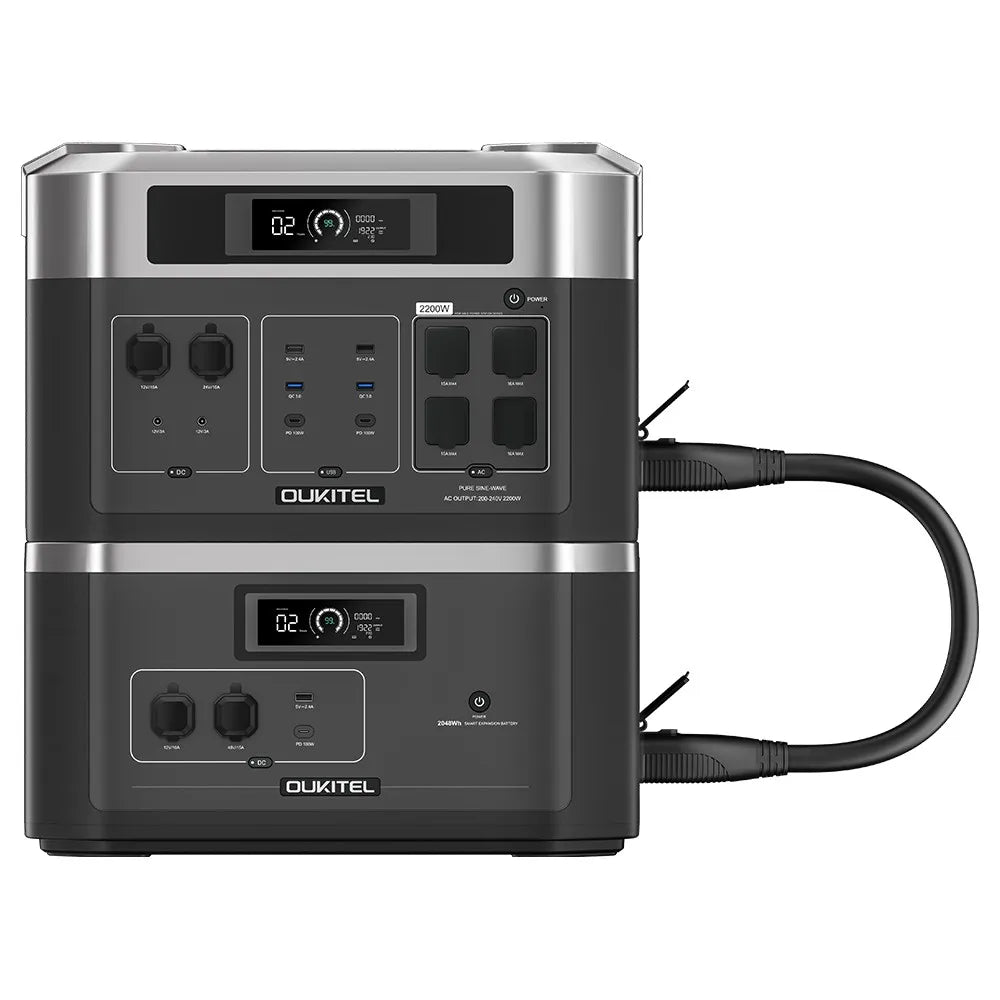Station d'Énergie Portable BP2000 – Batterie LiFePO4 2048Wh, 2200W, Solaire & UPS, Extensible
