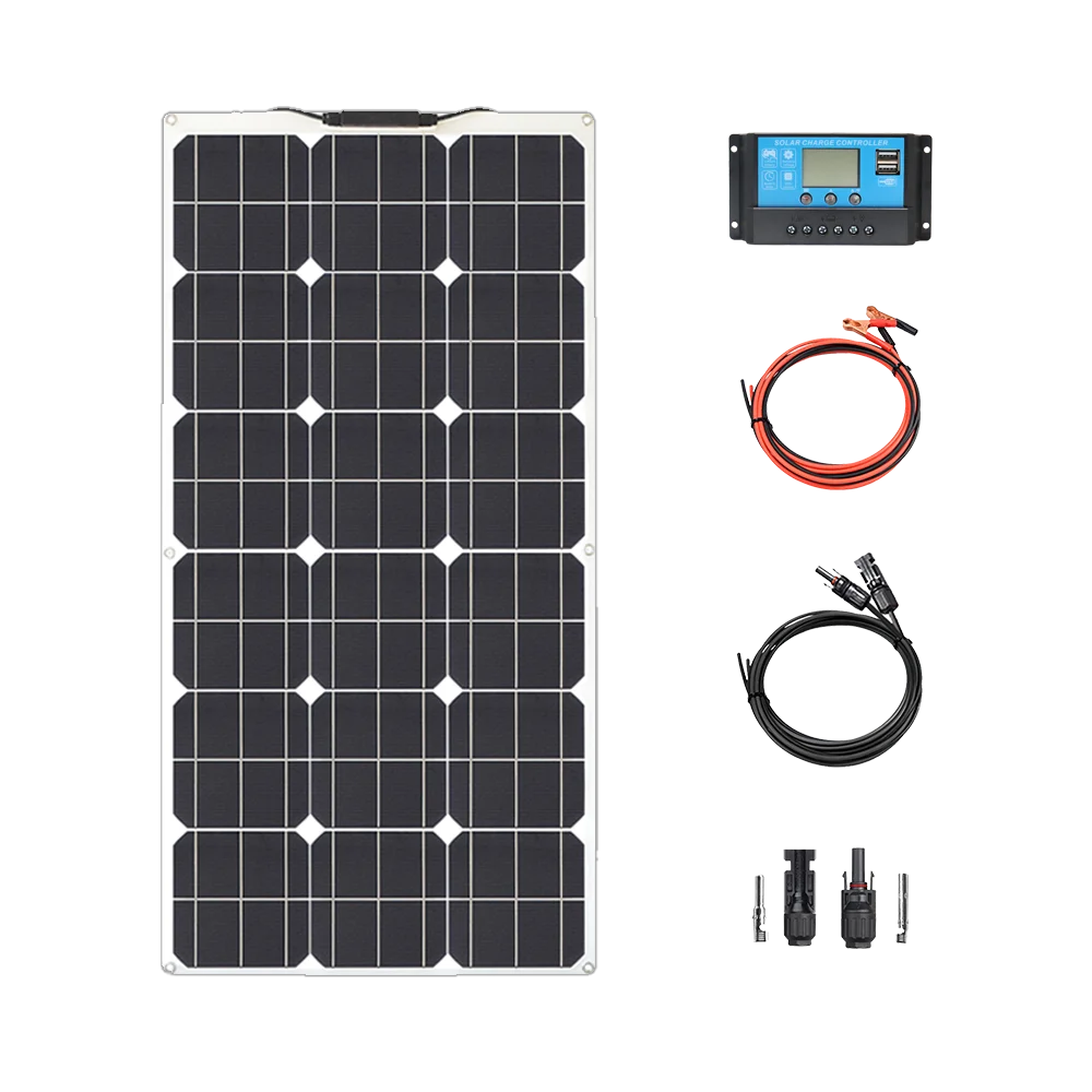 Panneau Solaire Flexible 100W à 1000W – Kit Portable Photovoltaïque pour Camping et Maison