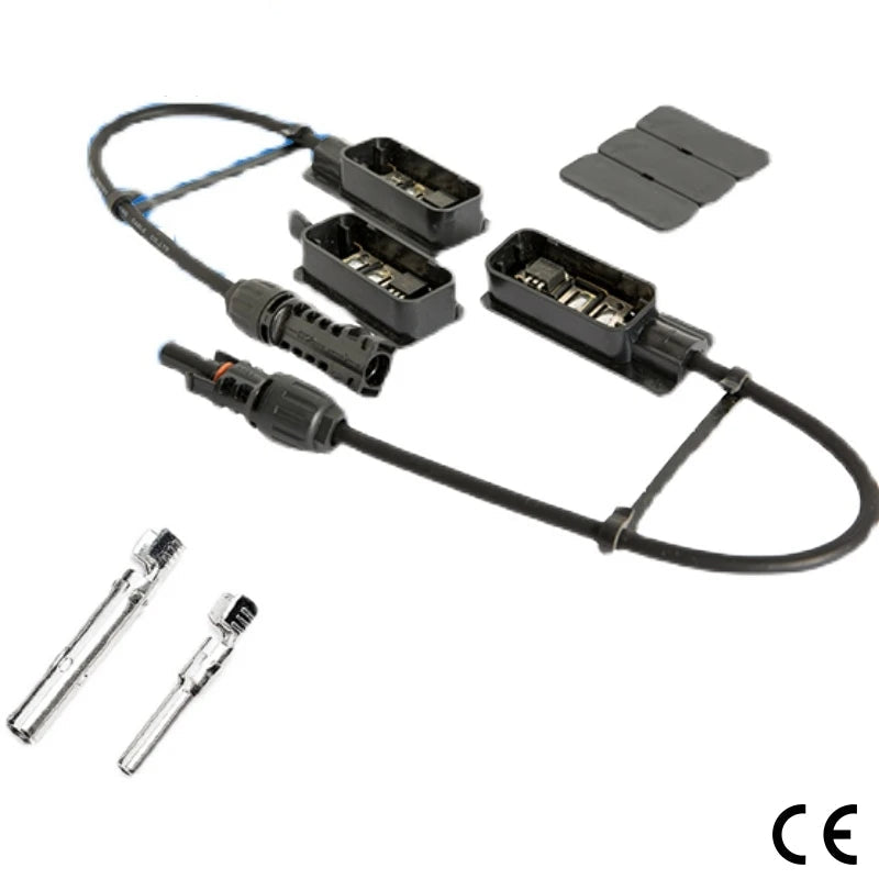 Boîtier de Jonction PV Triple 3 Entrées – IP68 / 1500 V / 30 A – Accessoire Bus pour Panneau Photovoltaïque