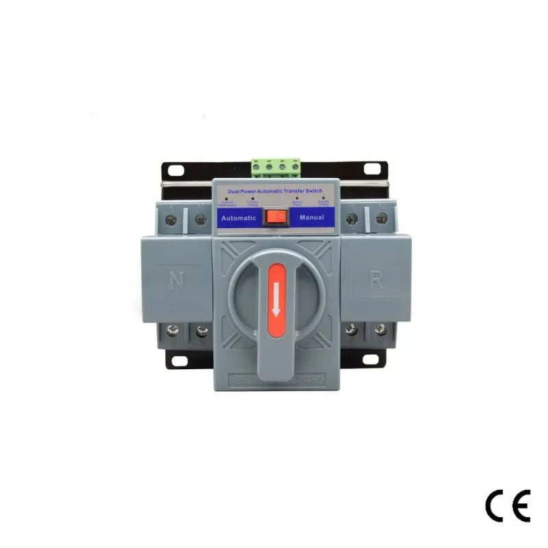Commutateur de Transfert Automatique (ATS) 63 A – Monophasé/Biphasé 2P / 4P – 220 V / 380 V – IP66