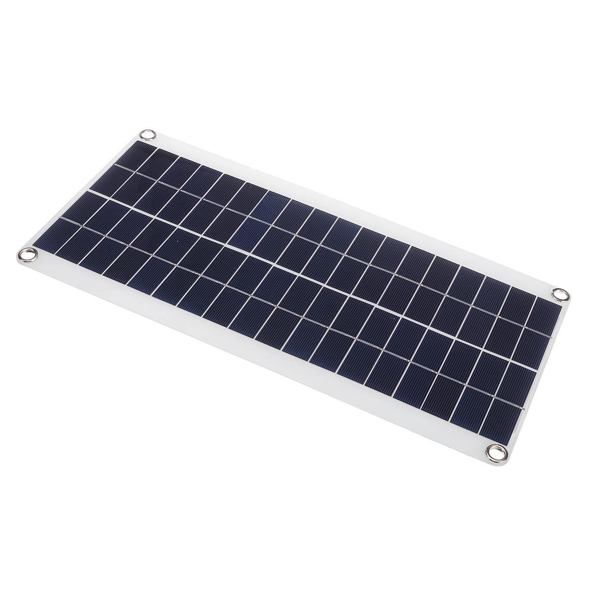 Panneau Solaire Flexible 15W – Double USB + DC | Kit de Recharge Solaire Portable
