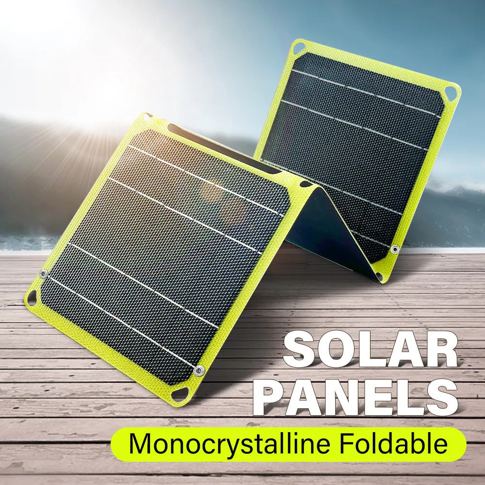 Panneau Solaire Pliable Extérieur – Pack Énergie Portable ETFE Noir