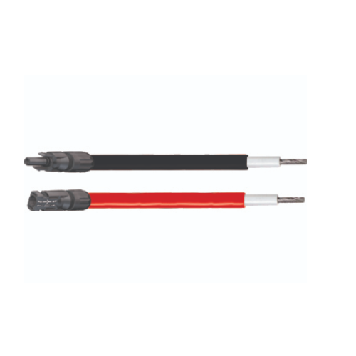 "Kit de 2 rallonges solaires de 3m avec connecteurs MC4 - Câbles 6mm2 en couleur noir et rouge - Idéal pour installation photovoltaïque"