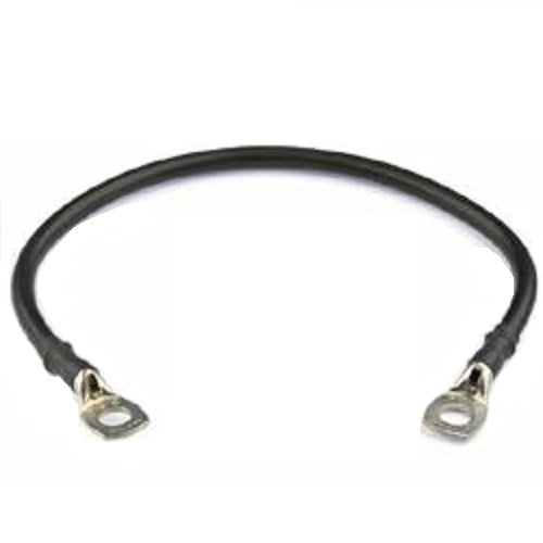 "Cordon de batterie 25mm2 15cm cosse M8 noir pour connexion optimale - Câble électrique haute performance"
