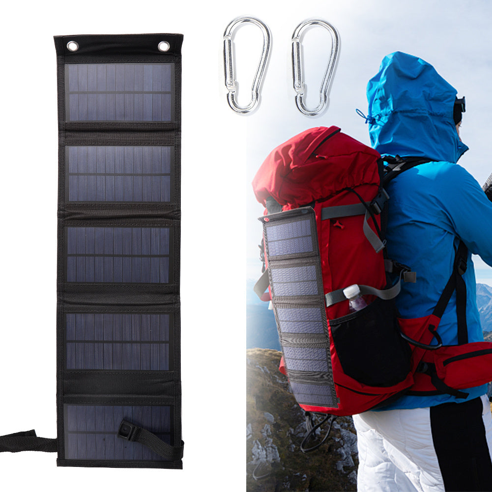 Panneau Solaire Pliable Portable 80W – Chargeur USB Étanche pour Voyage et Extérieur